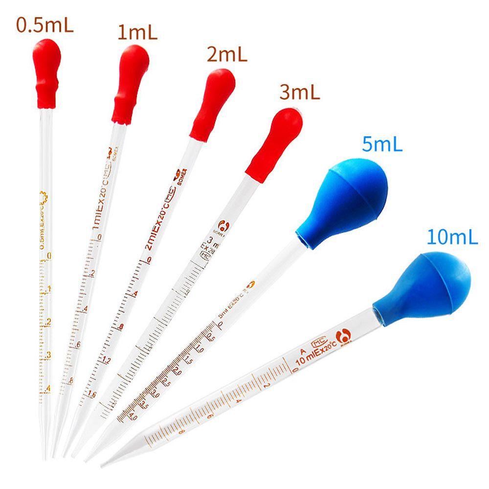 Laboratory Supplies With Scale 10ml Pipette Rubber Head Glass Scale  Dropper Pipettors