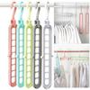 Space Saving Magic Clothes Hangers Closet Organizer Multi-Functional Storage Hanger 9 Hole Hanger