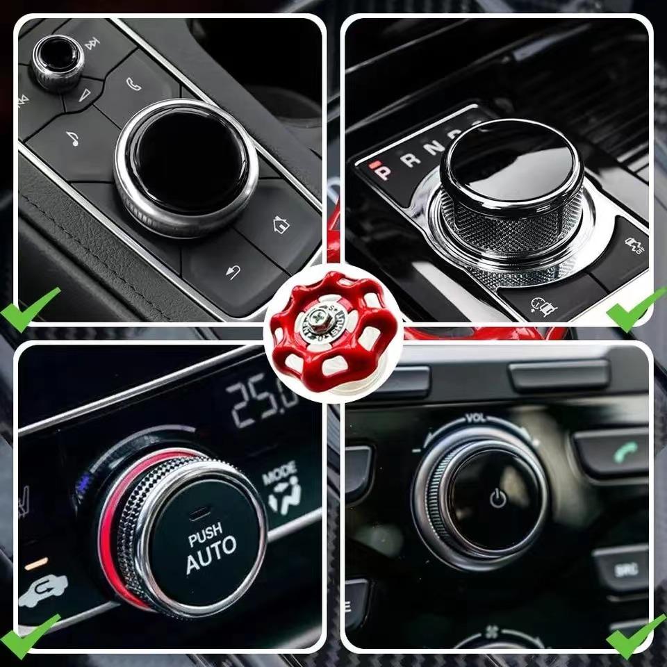 Забавный автомобильный центральный клапан, украшение для салона автомобиля, ручка переключения передач, промышленный клапан, наклейка на переключатель, украшение для автомобиля