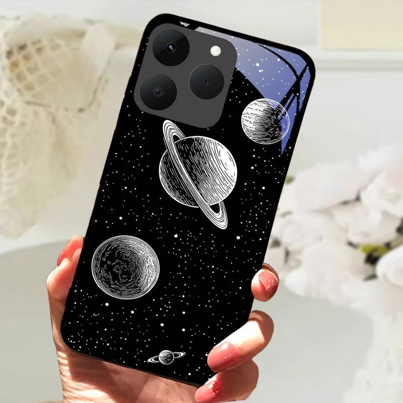 Чехлы для телефона Realme 15T 5G Задняя крышка Fundas Закаленное стекло Ударопрочный чехол Для Realme15T RMX5111 Оболочка Coque Capa Бампер