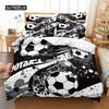 Футбольный комплект постельного белья Спортивный комплект постельного белья для мальчиков Пододеяльник King Quilt Cover Пододеяльник для молодежи Детский комплект постельного белья с двуспальной кроватью