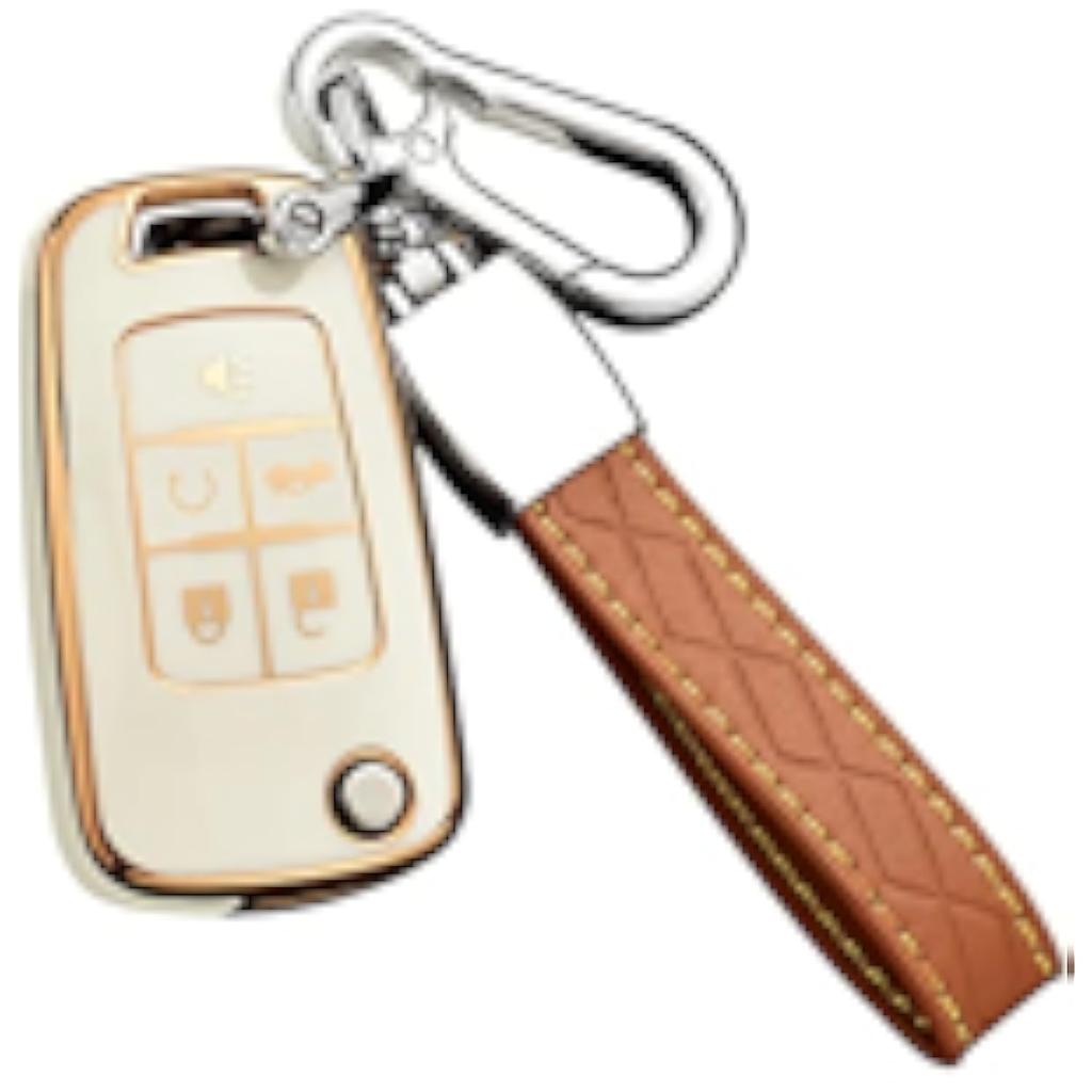 Для Чехол для ключа Chevy, Премиум ТПУ чехол для ключа с полной защитой для Chevrolet Equinox Camaro Cruze Malibu Sonic Buick Terrain