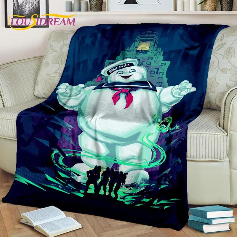 Одеяло G-Ghostbusters с героями мультфильмов, мягкое фланелевое одеяло для дома, спальни, кровати, дивана, пикника, офиса, пешего туризма, отдыха, сна, подарок