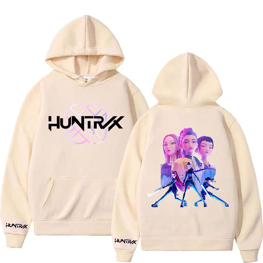 2025 K-pop Demon Hunters Film Graphic Print Hoody Men Women High Quality Fleece Sweatshirt Vintage Oversized Long Sleeve Hoodies