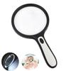 Handheld Magnifier 3x 10x 130 Mm Large Lens With Illumination for Reading Map Newspaper