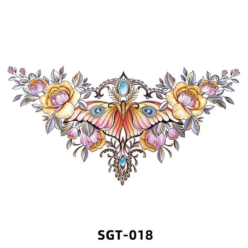 Временные татуировки наклейки водонепроницаемые тела плечо грудь рука искусство поддельные татуировки