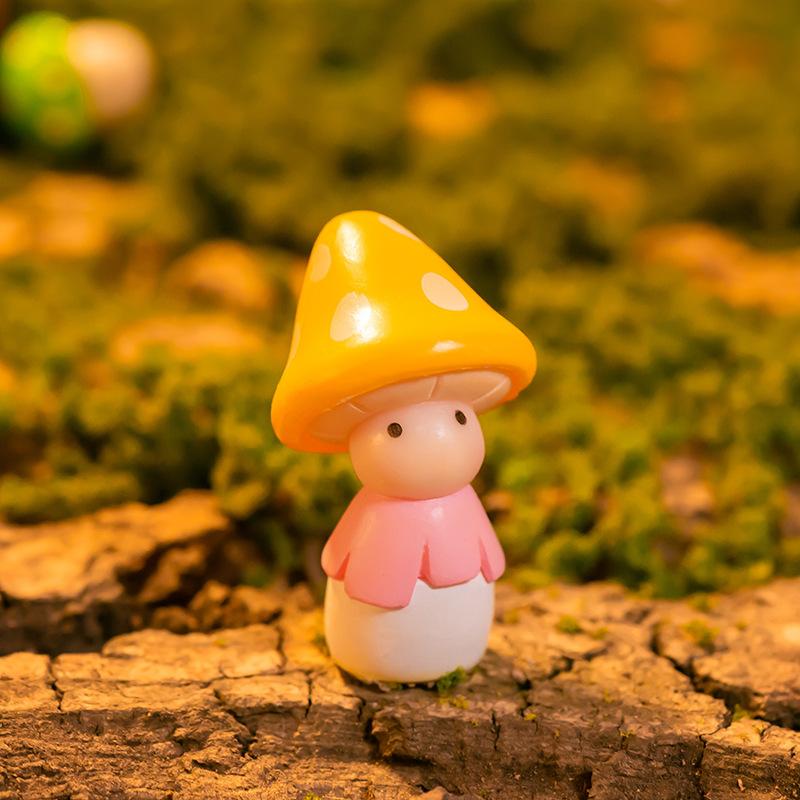 Micro Landscape Baubles Mushroom Doll Cake Fleshy Decorations Student Handmade Accessories Plastic Crafts