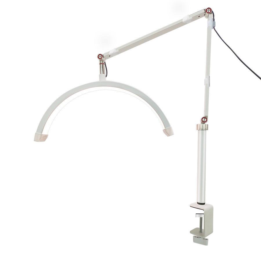 16 Inch Height Adjustable Eye Protection Table Lamp Half Moon Beauty Lamp Desktop Bedside Tattoo Beauty Fill Light LED