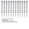 12 Pcs Acrylic Icicles Christmas Ornaments Clear Crystal Icicle Christmas Tree Hanging Decorations for Xmas New Year Holiday Wedding Party Decor