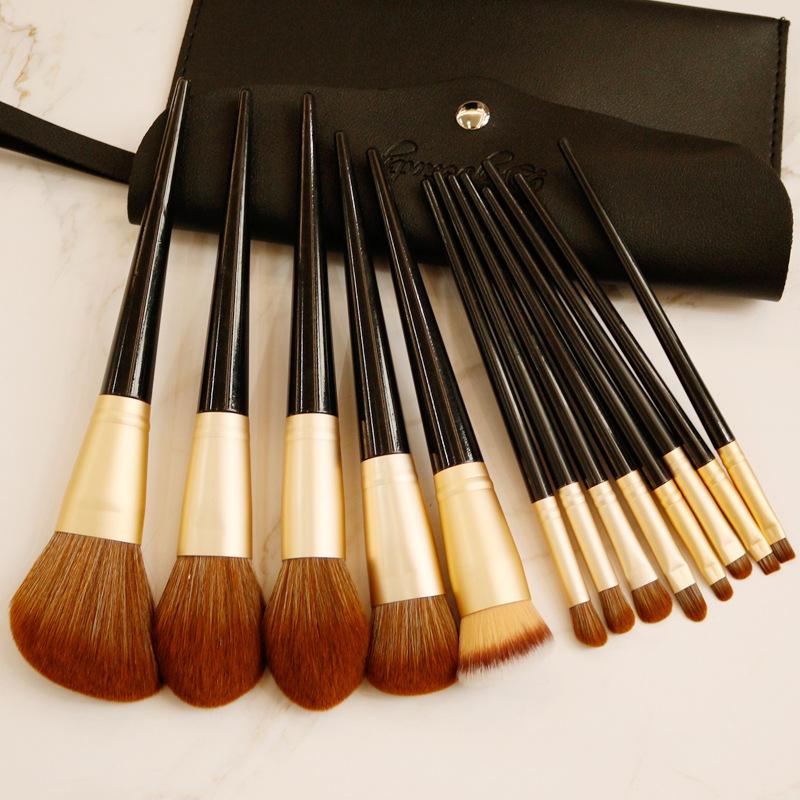 Кисть для тонального крема, 14 шт., кисти для макияжа, набор для макияжа, кисть для волос, рассыпчатая кисть для пудры, кисть для румян, кисть для выделения кистей для теней для век