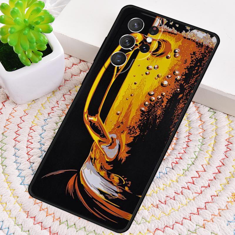 Чехол для телефона с алкоголем и пузырьками для Samsung Galaxy note 10 pro S26 Ultra S23 S24 FE S25 S21 S22 PLUS ударопрочный