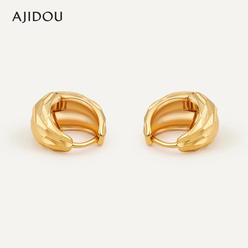 Модные Золотые Серьги Ajidou
