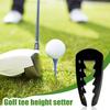 Yousheng 1/2Pcs Регулируемый инструмент для высоты ти для гольфа Компактный дизайн Портативный простой в использовании точный инструмент для установки высоты ти Помощь в обучении гольфу