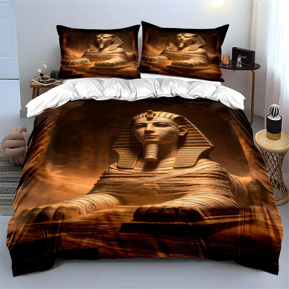 Sphinx and Egyptian ruins. Bedding sets Duvet cover sets Duvet covers Pillowcases(1 * Duvet Cover 2 * Pillowcases without duvet insert)