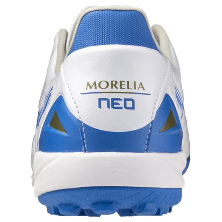 Mizuno Morelia Neo IV Pro Удобные Универсальные Нескользящие Прочные Футбольные Бутсы Мужские Футбольные Бутсы Белые Синие P1GD243525