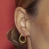 Boucles d'oreilles - LUXENTER - Lial - Alliage métallique - Or jaune 18 carats - 18,5 mm
