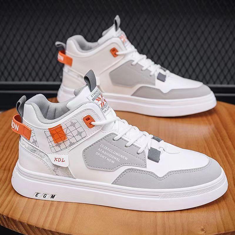 2025 Осень Новые Мужские Кроссовки с Высоким Верхом Мужская Спортивная и Повседневная Обувь