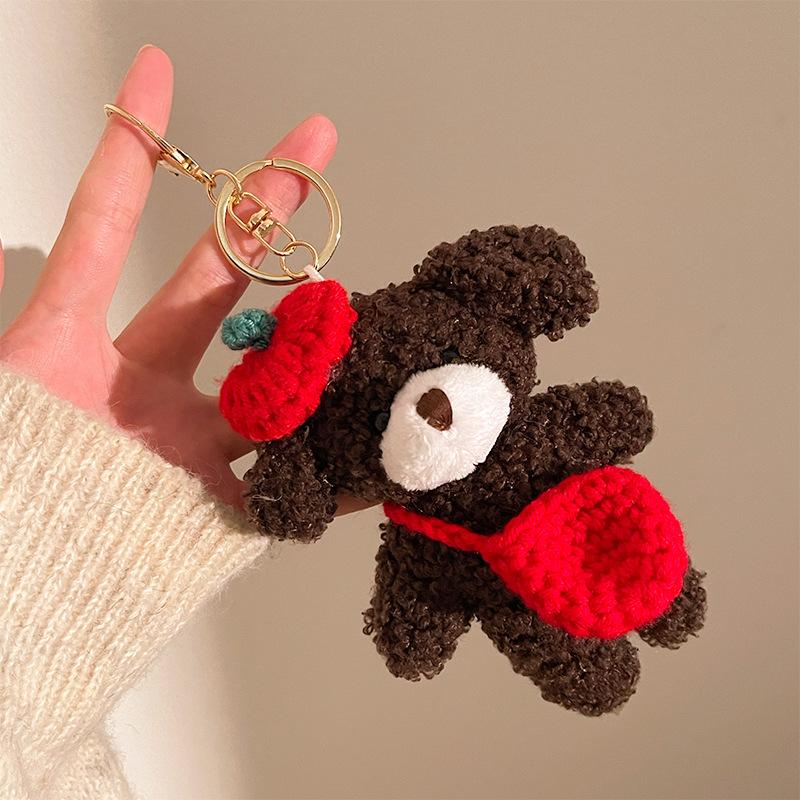 Festive Activities Plush Pendant Gift Backpack Bear DIY Dressup Doll Keychain Bag Accessories