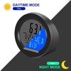 Digital Car Temperature Clock with Motion Sensor - Dashboard Thermometer with Calendar Display, Auto-Dimming LED Screen (68mm)