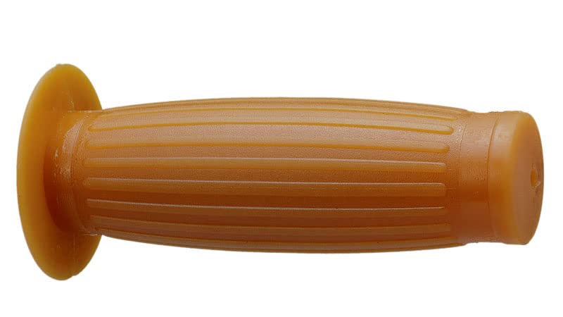 Kijima Motorcycle Raw Grips, Barrel-Shaped (Targata), Rubber, 136mm, 22.2mm, Non-Penetrating, General-Purpose, Rubber, 201-6332