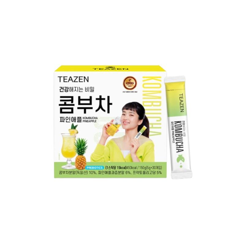 BTS' Jungkook Teazen Чайный гриб с 8 вкусами, 5 г, 30 палочек в коробке