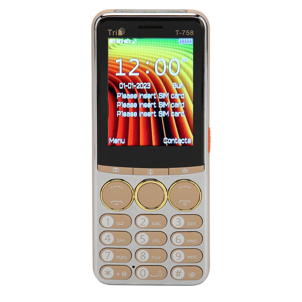 T 758 GSM разблокированный сотовый телефон 2,8-дюймовый экран 3200 мАч аккумулятор большая кнопка высокая громкость сотовый телефон для