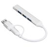 USB C Хаб Мультипортовый адаптер Type C и USB на 4xUSB Хаб для ноутбука, клавиатуры, мыши, USB-накопителя