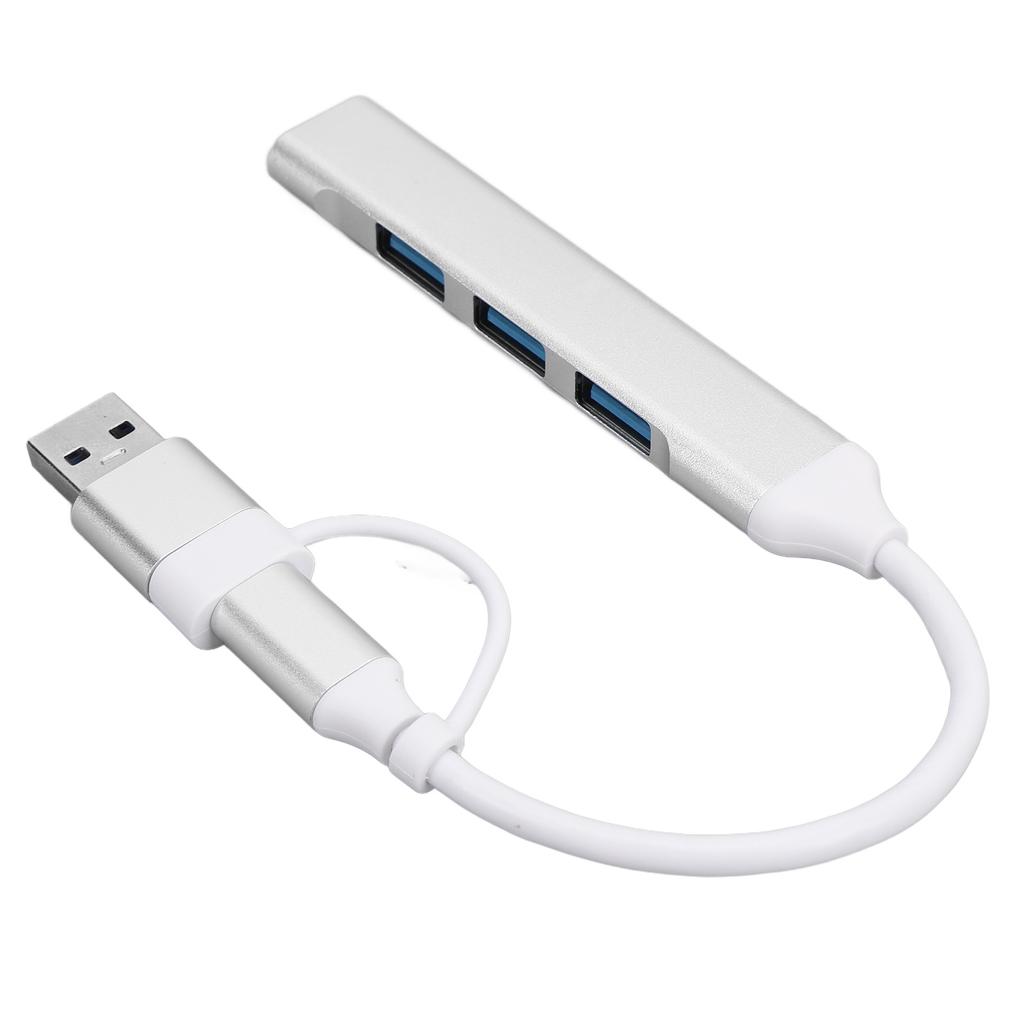 USB C Хаб Мультипортовый адаптер Type C и USB на 4xUSB Хаб для ноутбука, клавиатуры, мыши, USB-накопителя