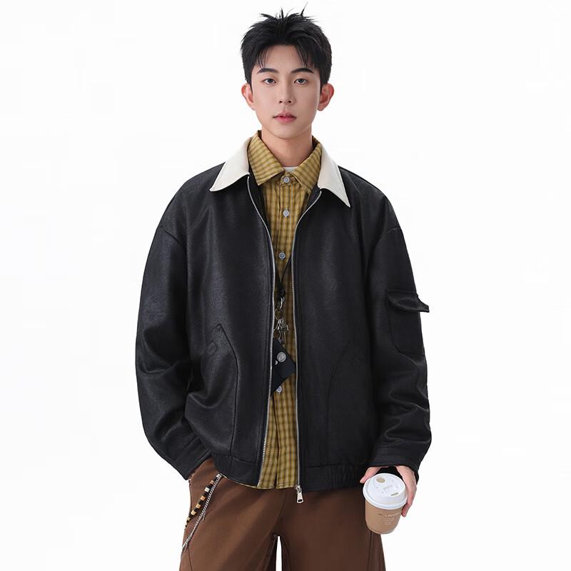 ТОМ АДАМ Мужская куртка-пилот в американском повседневном стиле с лацканами