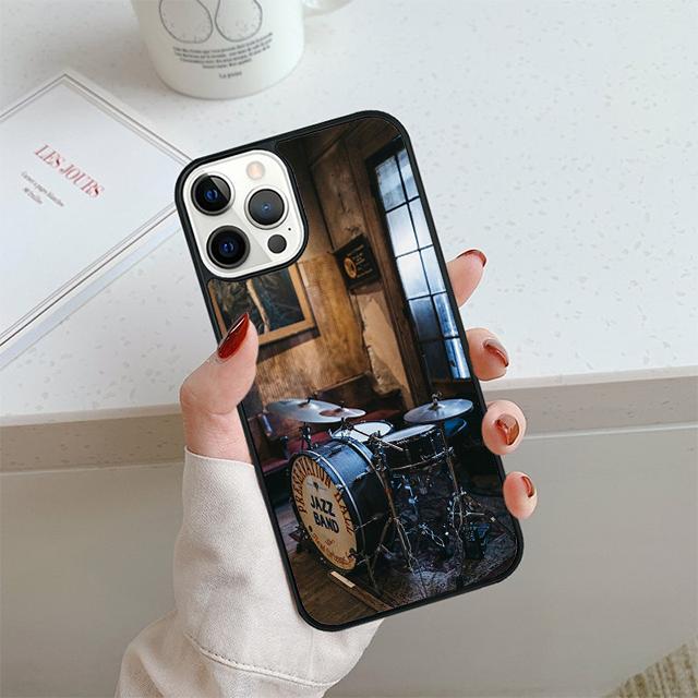 Чехол для телефона с рисунком барабанов Для iPhone 17 Air 13 12 14 15 16 Чехол Для Apple iPhone 17 Air 14 15 16 Pro Max 6S Plus Coque