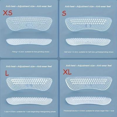 Накладки на пятки Нескользящие вставки Улучшенные силиконовые наклейки на пятки Подушечки Женские Мужские Противоскользящие подушечки для пяток Защита для ухода за пятками ног
