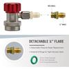 2021 2 шт. R134A AC Авто Фреон Адаптер Кондиционера Хладагент Регулируемая Быстроразъемная Муфта Высокий Низкий Разъем Набор Манометров