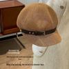 Korean Style Retro Newsboy Hat for Women - Octagonal, Breathable, Knitted Design for Spring & Summer 2025 Outings