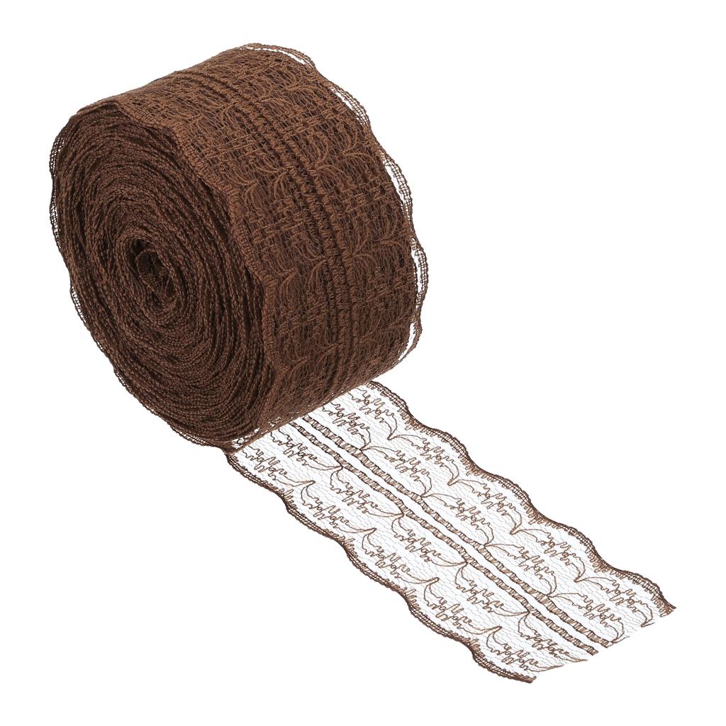 Lace Trim Ribbon Non-stretch Lace Sewing Roll Gift Package Floral Wrapping for Party Home Decor Dress Craft 1.8 Inch x 25 Yards