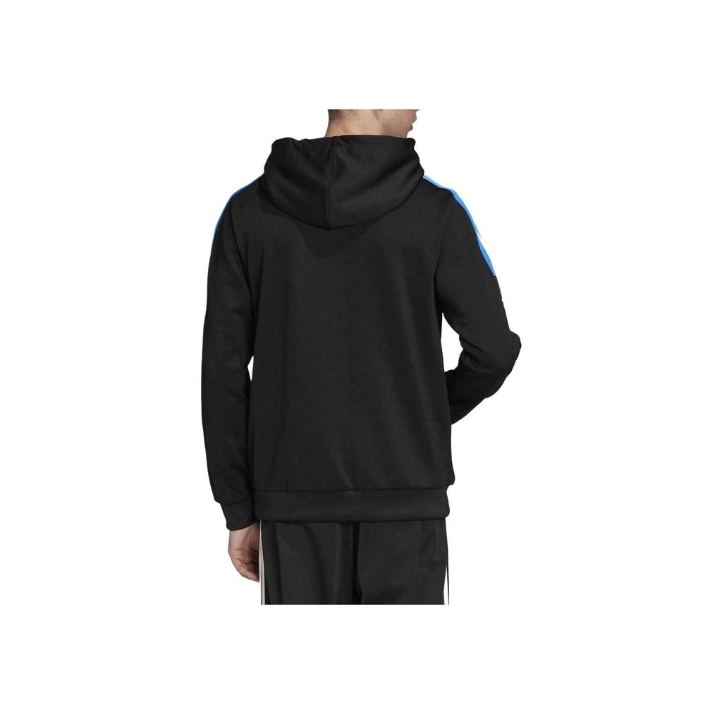 Adidas Originals American Vintage Three-Stripe Color Block Long Sleeve Hoodie Men Hoodies Black GJ0560