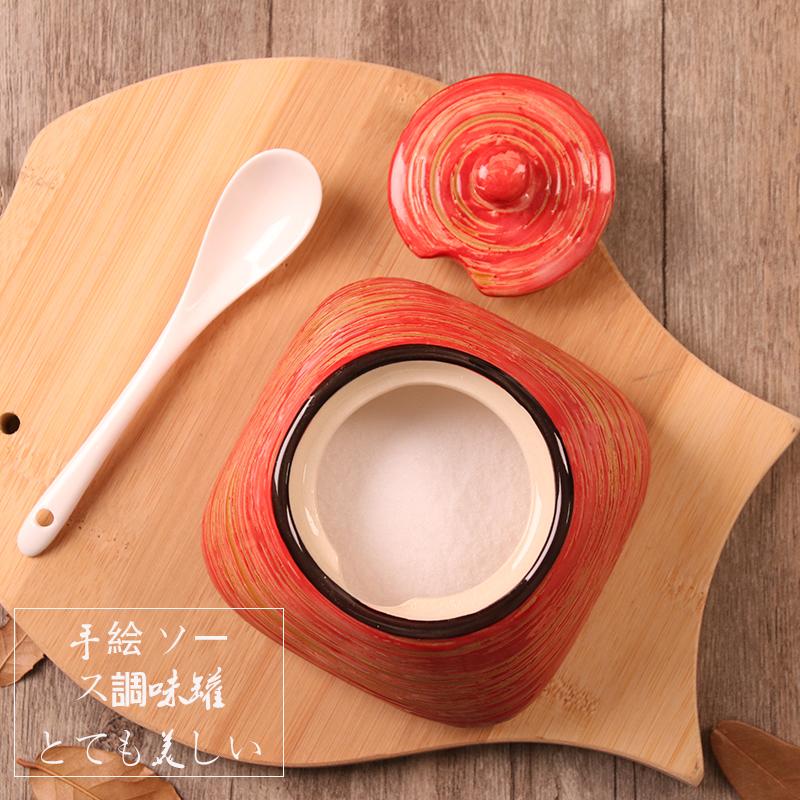 Керамические банки для приправ Солонки и перечницы Кухонные принадлежности для специй Банки для специй Коробка для приправ Набор кухонных принадлежностей