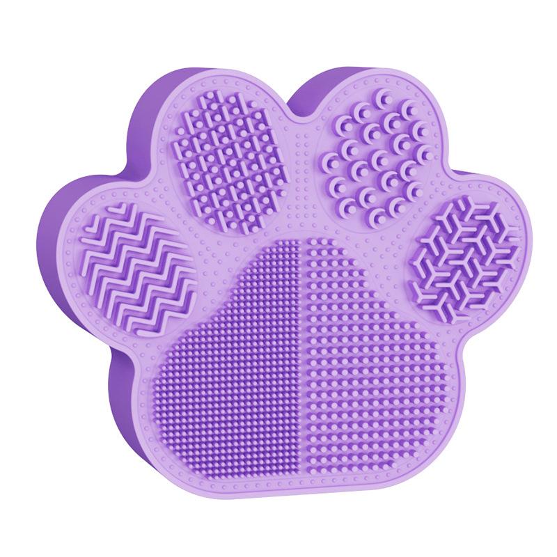 Two-In-One Makeup Brush Cleaning And Storage Box Cat Claw Makeup Brush Storage Rack Silicone Makeup Brush Cleaning Box