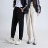 Casual Sweatpants For Women's Men Autumn Winter Outdoor Loose Pants Fleece Thicken Warm Bundle Foot Straight Trousers