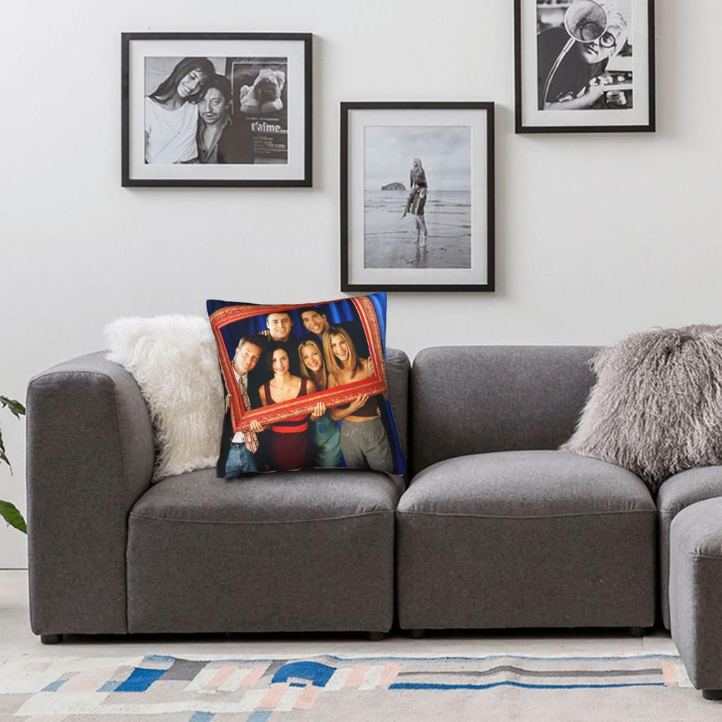 Friends Tv Show Pillowcase Soft Fabric Cushion Cover Decoration Throw Pillow Case Cover Seat Dropshipping 40*40Cm