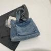 Denim Bag Large Capacity Shoulder Bag Commuter Tote Bag Women's Underarm Bag