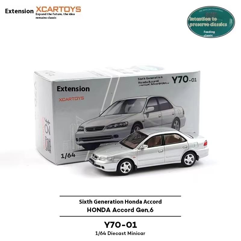 MPC4 XCARTOYS Honda Accord Diecast Model Car 1:64 Scale - 4th 5th 6th Gen Classic Alloy Replica Collector's Gift for Car Enthusiasts
