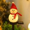 Christmas Decoration Lights Snowman Shape LED Solar Lights Outdoor Waterproof Post Lamp Garden Lawn Landscape Nightlight