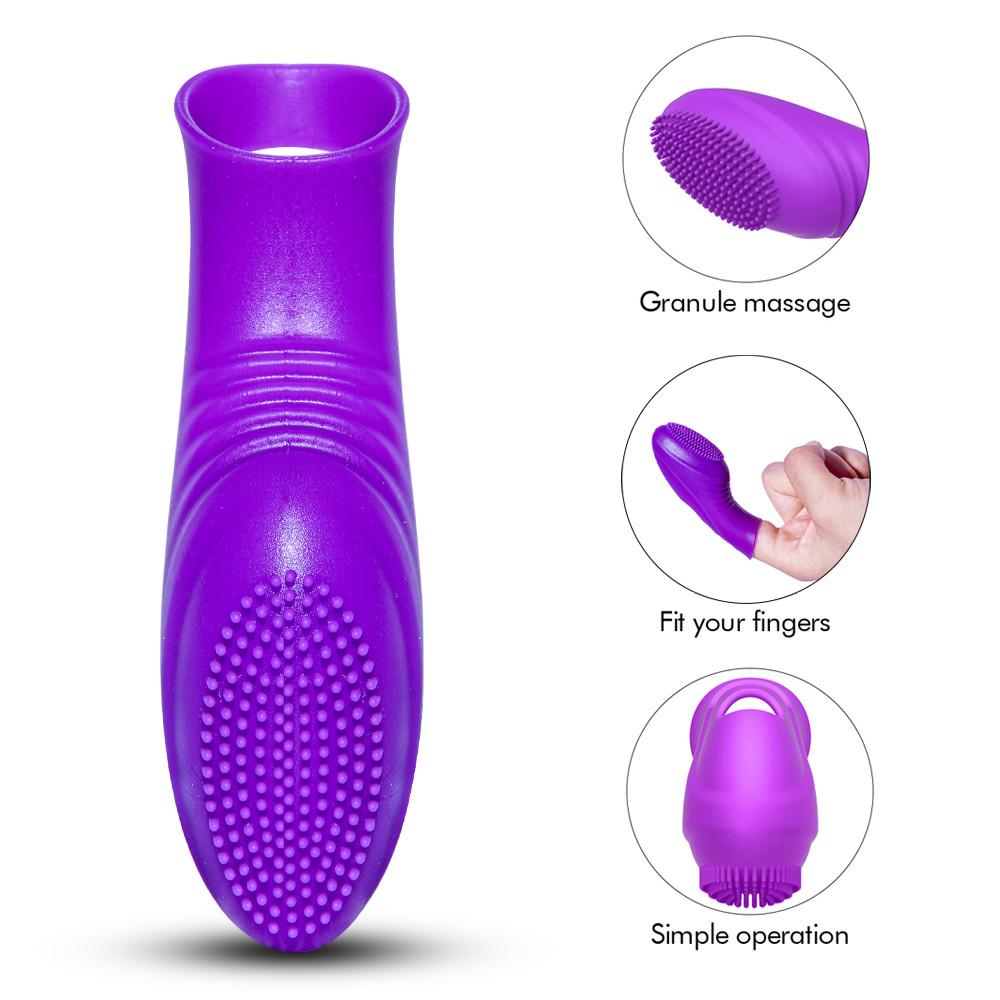 Finger Sleeve Vibrator G Spot Stimulator Clitoris Massage Couple Flirting Masturbation Adult Games Sex Toys for Women Lesbian