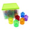 Stacking Toys 18Pcs Stackable Pots Early Education Summer Kindergarten Translucent Color