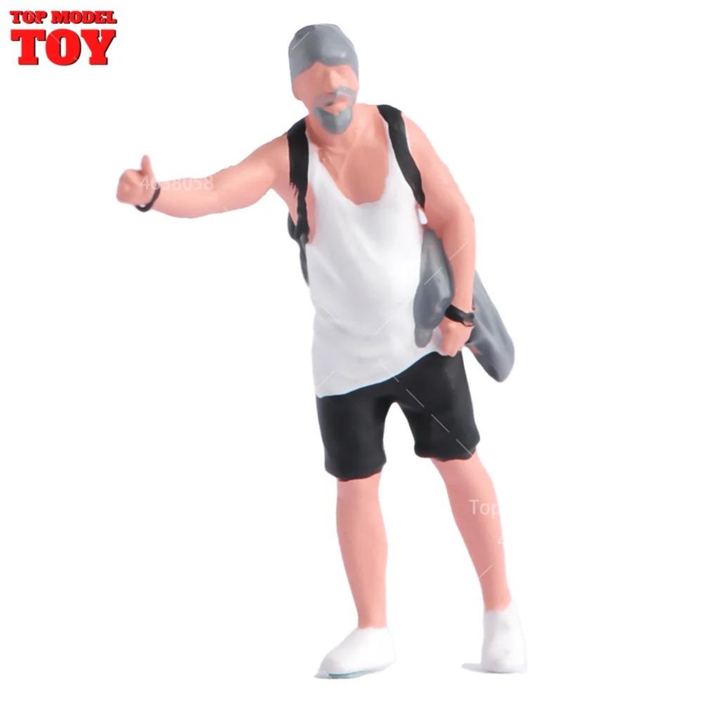 Раскрашенные миниатюры Масштаб 1/64 Красота Красивый Мальчик Полицейский Девушки Мужчина Женщина Сцена Фигурка Модель Для Автомобиля Транспортные Средства Украсить