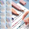 6Pcs/Set Colorful Pastel Highlighters Double Headed Marker Pens  School Office Supplies