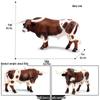 Реалистичный набор моделей сельскохозяйственных животных: Молочная корова, Симментальский бык, Желтый скот, Бык для боя, Буйвол, Як
