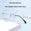 Baishifen Легкая Немагнитная Титановая Ретро Круглая Оправа для Очков для Маленьких Лиц (1010-й)