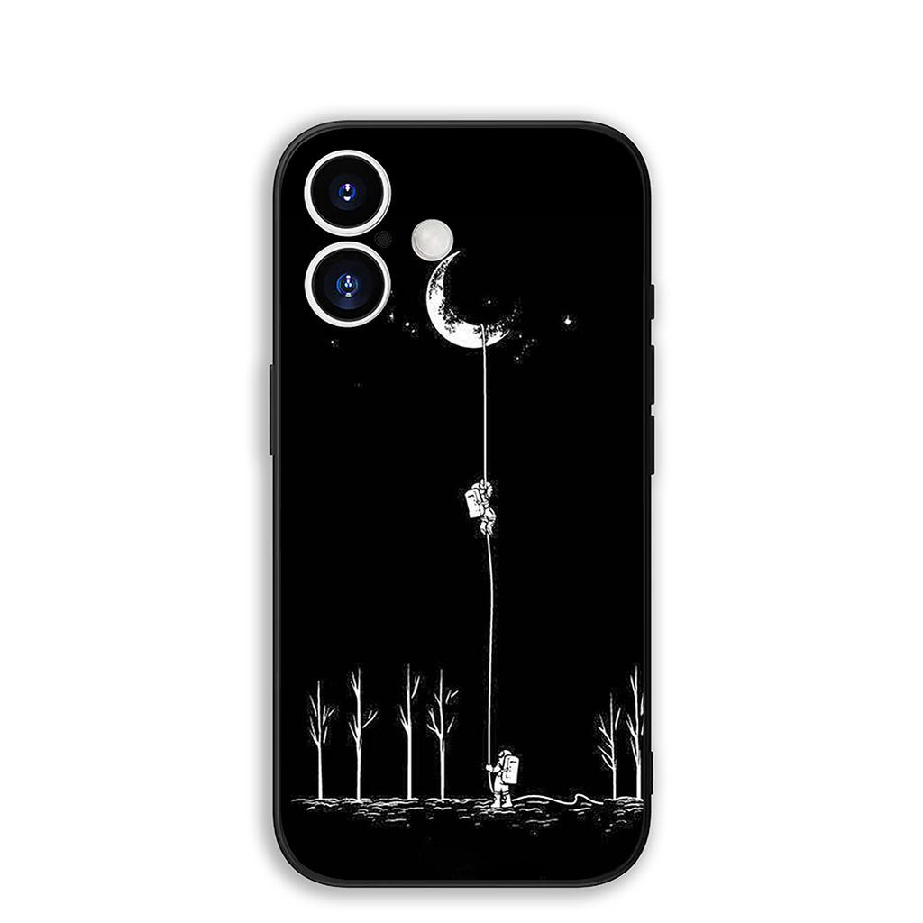 Cover for Motorola Moto Edge 70 60 Fusion NEO Pro G Stylus G56 G96 G52 G04 G05 Phone Case Moon luxury Astronaut Stars Sky