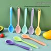 Высокотемпературная силиконовая ложка, стиль Bugbug – Маленькая студенческая суповая и детская ложка для смешивания